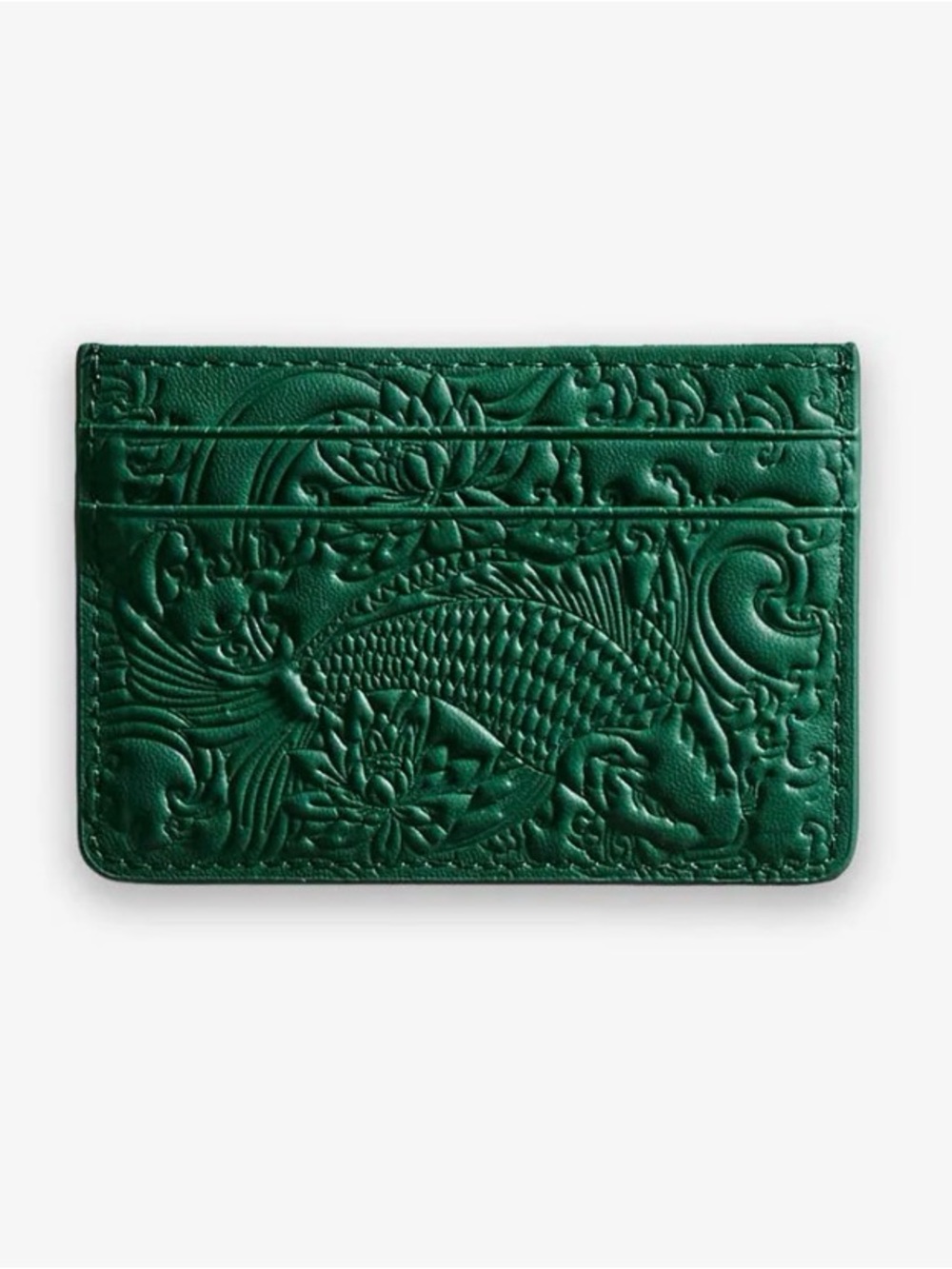 IZUKI Emerald Green Koi Card Holder - NWT